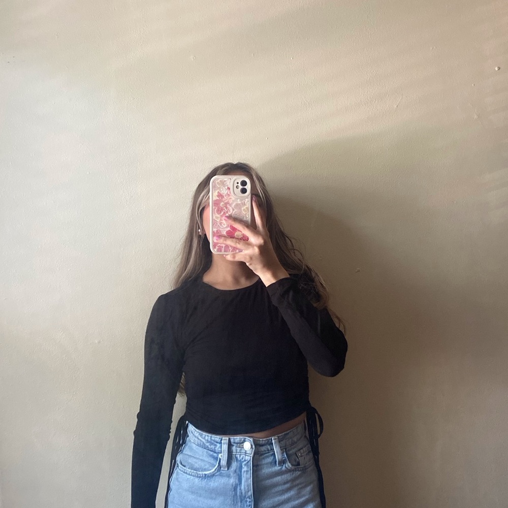 Black Long Sleeve Top